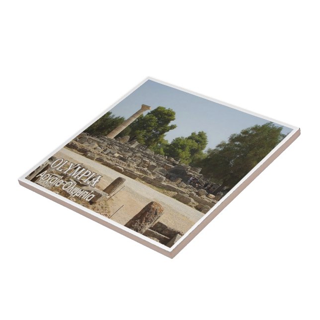 zGR046 OLIMPIA, Greece, Ceramic Tile (Side)