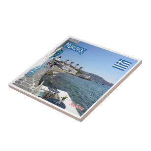 zGR050 MYKONOS Greece, Ceramic Tile
