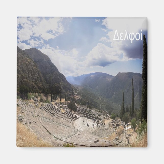 zGR061 DELPHI Greece, Fridge Magnet (Front)