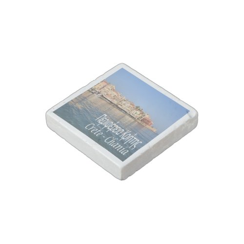 zGR062 CRETE CHANIA Greece Stone Magnet