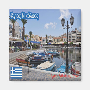 zGR063 CRETA Agios Nikolaos, Greece, Fridge Magnet