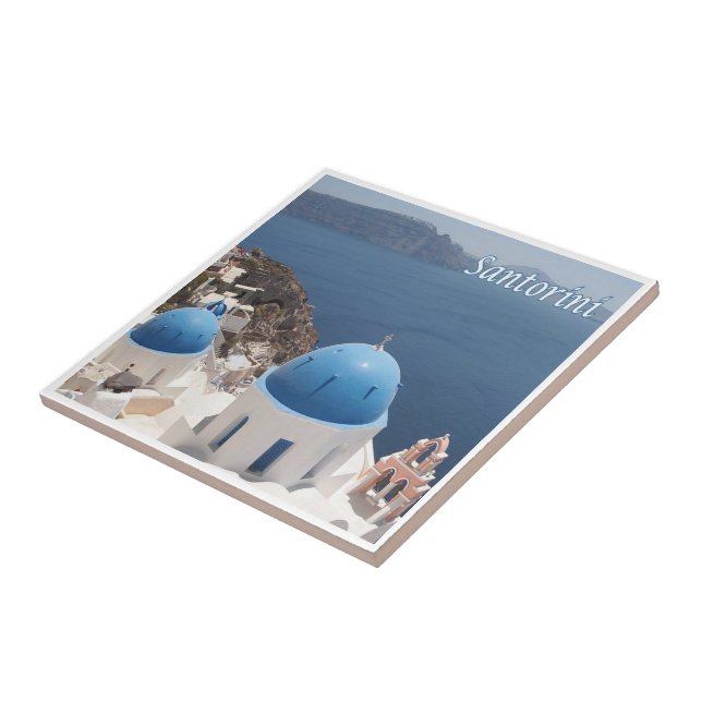 zGR070 SANTORINI Thera, Oia, Greece, Ceramic Tile (Side)