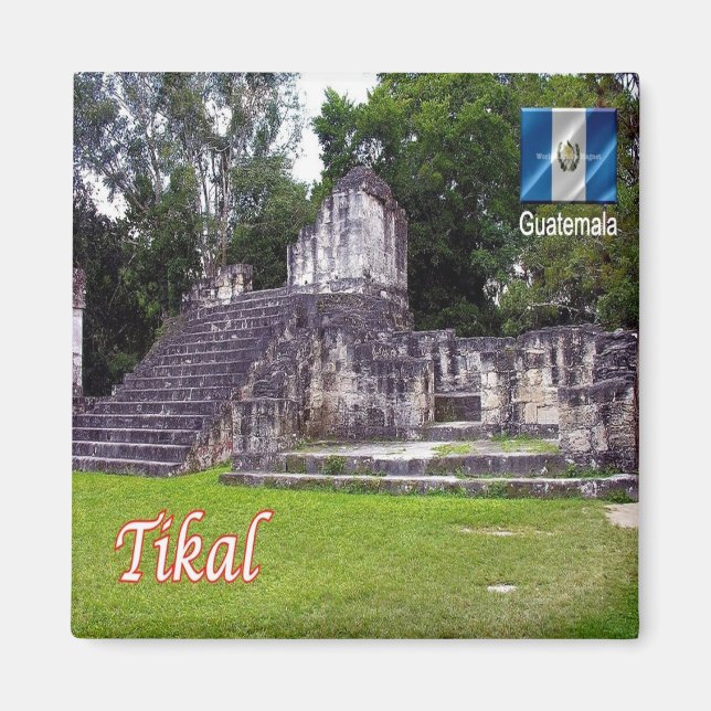 zGT013 TIKAL National Park, Guatemala, Fridge Magnet (Front)