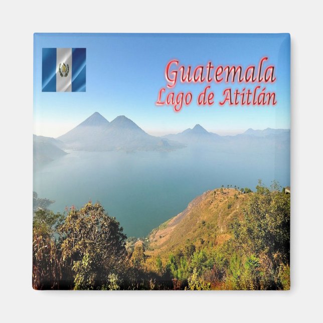 zGT019 GUATEMALA, Lake Atitlan, America, Fridge Magnet (Front)
