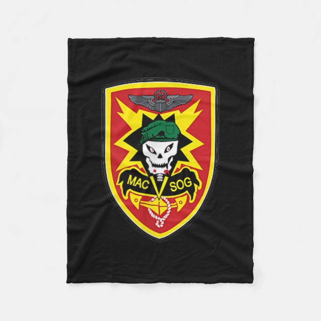 Zgxblwjhbsy Creations Co Macv-sog Vietnam War Mili Fleece Blanket (Front)