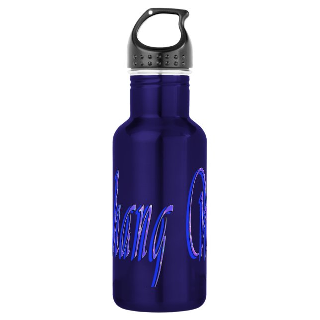 Zhang Wei, Name, Logo, Water Bottle (Front)