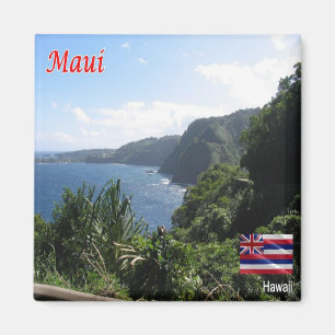 zHI004 MAUI, HAWAII, Aerial View, Oceania, Fridge Magnet