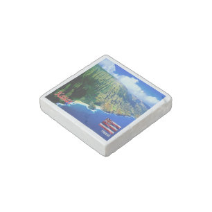 zHI006 KAUAI, HAWAII, Aerial View, Oceania, Stone Magnet