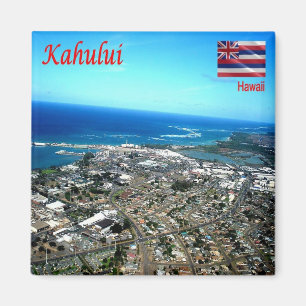 zHI009 KAHULUI, HAWAII, Panorama, Oceania, Fridge Magnet