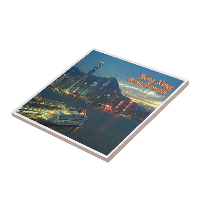 zHK009 OCEAN TERMINAL Hong Kong, Asia, Ceramic Tile (Side)