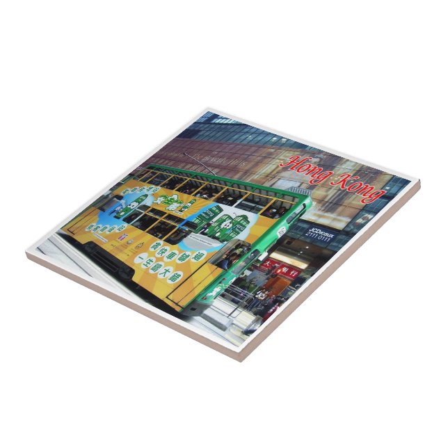 zHK019 TRAMWAY HONGKONGAIS Hong Kong, Ceramic Tile (Side)