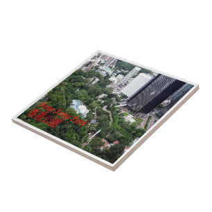 zHK026 HONG KONG park aerial view, Asia, Ceramic Tile