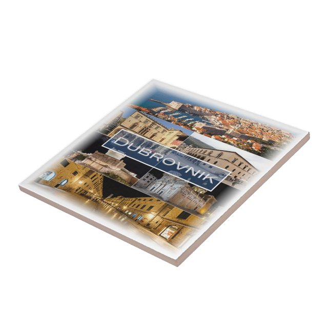 zHR003 DUBROVNIK, Croatia, Ceramic Tile (Side)