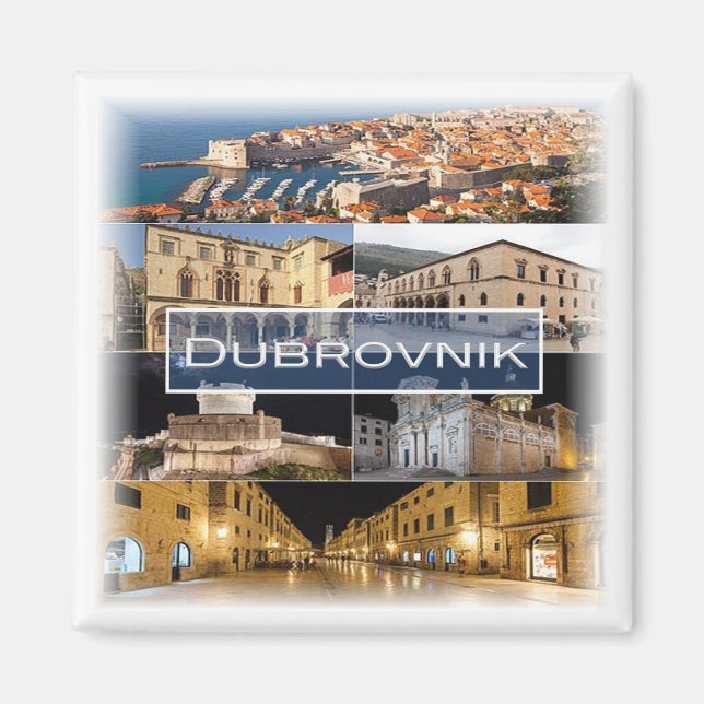zHR003 DUBROVNIK, Croatia, Fridge Magnet (Front)