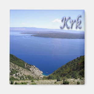 zHR014 KRK, CRES, Croatia, Fridge Magnet