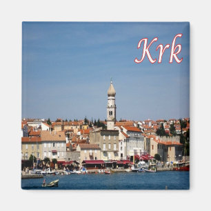 zHR015 KRK City, Croatia, Fridge Magnet