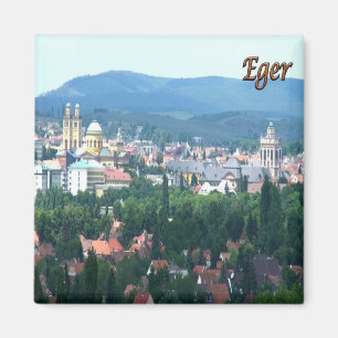 zHU004 EGER Panorama, Hungary, Fridge Magnet