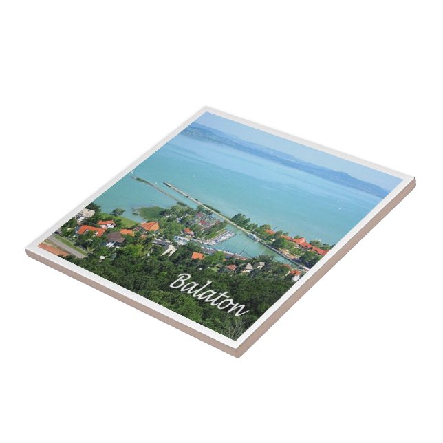 zHU009  BALATON, Hungary, Europe, Ceramic Tile (Side)