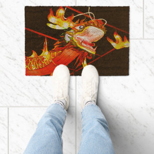Zhulong Fire Dragon Fiber Doormat