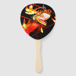 Zhulong Fire Dragon Hand Fan