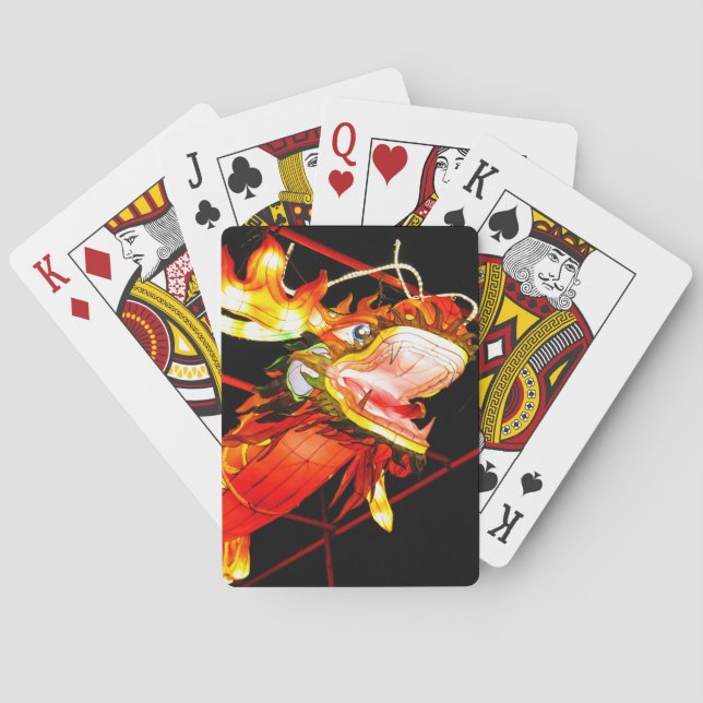 Zhulong Fire Dragon  Poker Cards (Back)