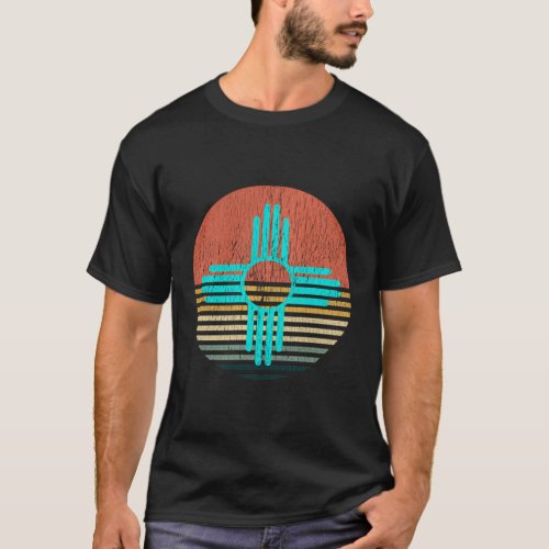 Zia For New Mexico Turquoise Zia T_Shirt