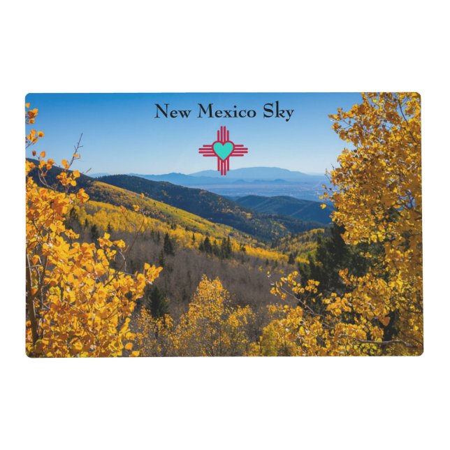Zia Heart Southwest Mountain Sunshine Lunch Table Placemat (Front)