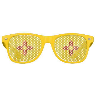 Zia Indian Red Sun Symbol Retro Sunglasses