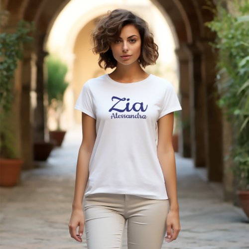 Zia Italian Aunt Auntie T_Shirt