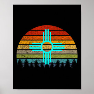 Zia Shirt Women Men New Mexico Gift Vintage Retro Poster