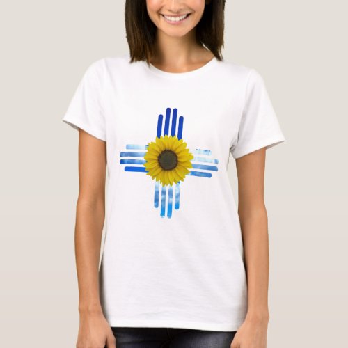 Zia Sky and Sunflower T_Shirt