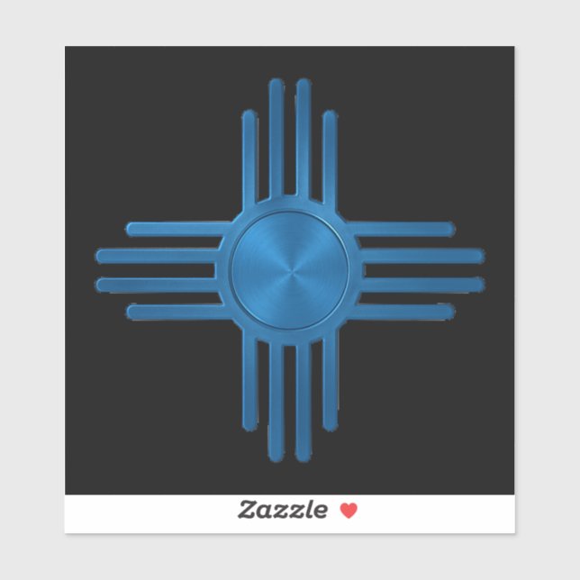 Zia Sun Blue  Sticker (Sheet)