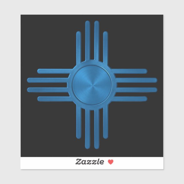 Zia Sun Blue  Sticker (Sheet)