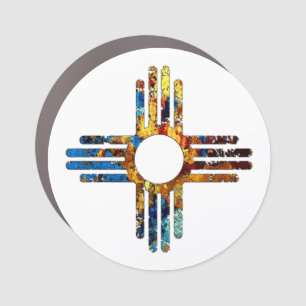 Zia Sun Symbol Car Magnet