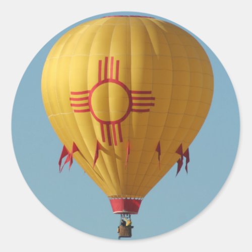 Zia Sun Symbol Hot Air Balloon Sticker