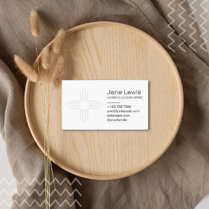 Zia Sun Symbol Illustration Native Indigenous Art Business Card