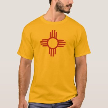 Zia Sun Symbol Of New Mexico T-shirt by Zeke145 at Zazzle