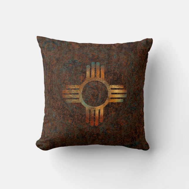 Zia (Sun) Throw Pillow (Front)