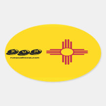 Zia Symbol Running Sticker