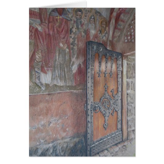 Zica Frescoes and Door (Front)