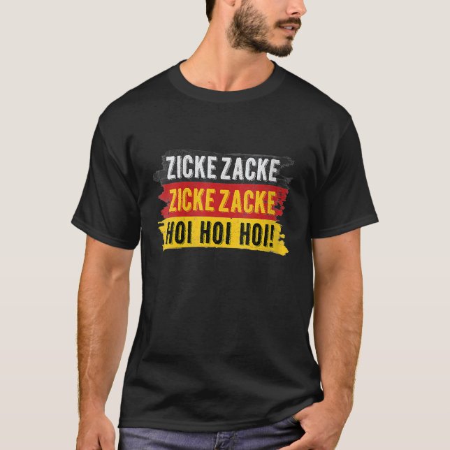 Zicke Zacke Hoi Hoi German Beer Drinking Song Okto T-Shirt (Front)