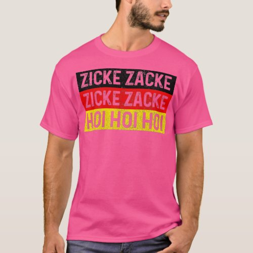 Zicke Zacke Hoi Oktoberfest German Flag Party Funn T_Shirt