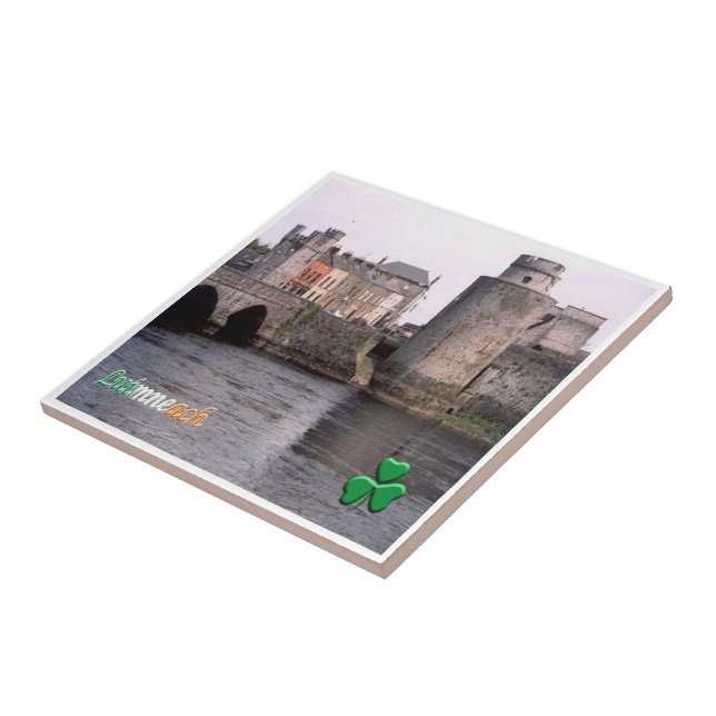 zIE004 LIMERIK, Luimneach, Ireland, Ceramic Tile (Side)