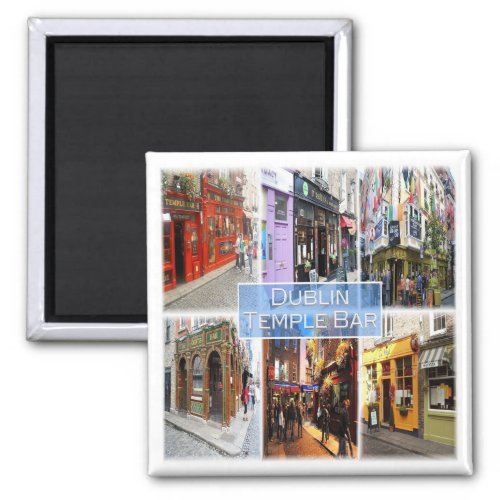 zIE015 DUBLIN Temple Bar Northern Ireland Fridge Magnet