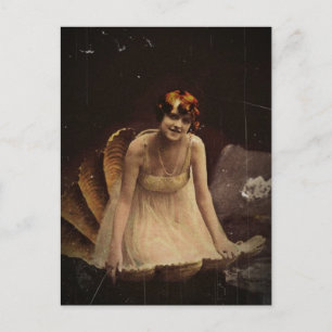 Ziegfeld Actress in a Seashell Postcard