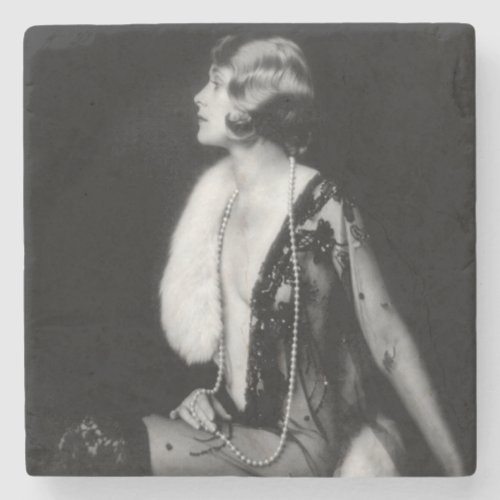 Ziegfeld Follies Chorus Girl Stone Coaster