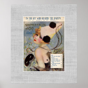 Ziegfeld Follies Girl Vintage Theatre Poster