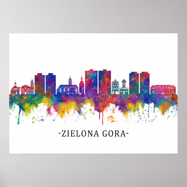 Zielona Gora Poland Skyline Poster (Front)