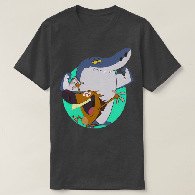 zig and sharko zig sharko sharko zig T-Shirt (Design Front)