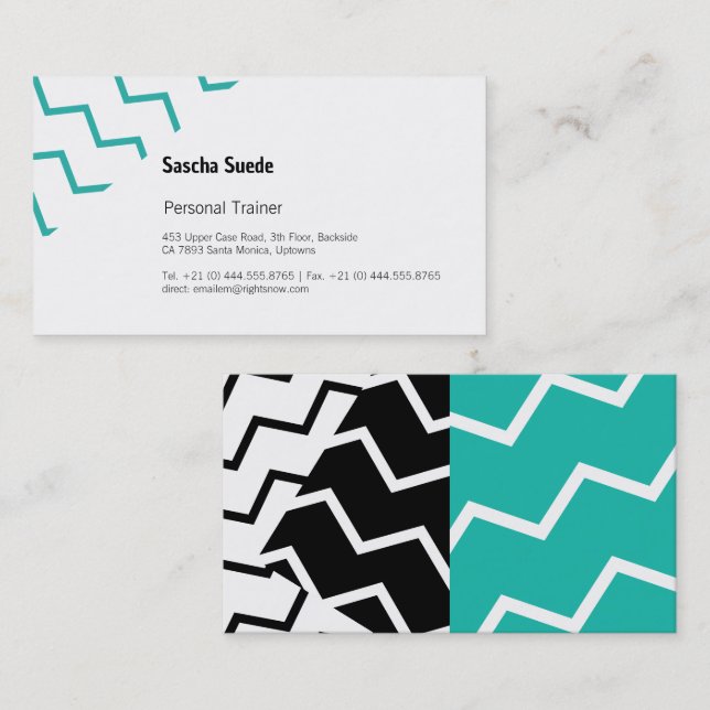 Zig and Zag Mint Business Card (Front/Back)
